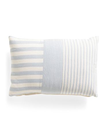 14x20 Linen Blend Beach Striped Pillow | TJ Maxx