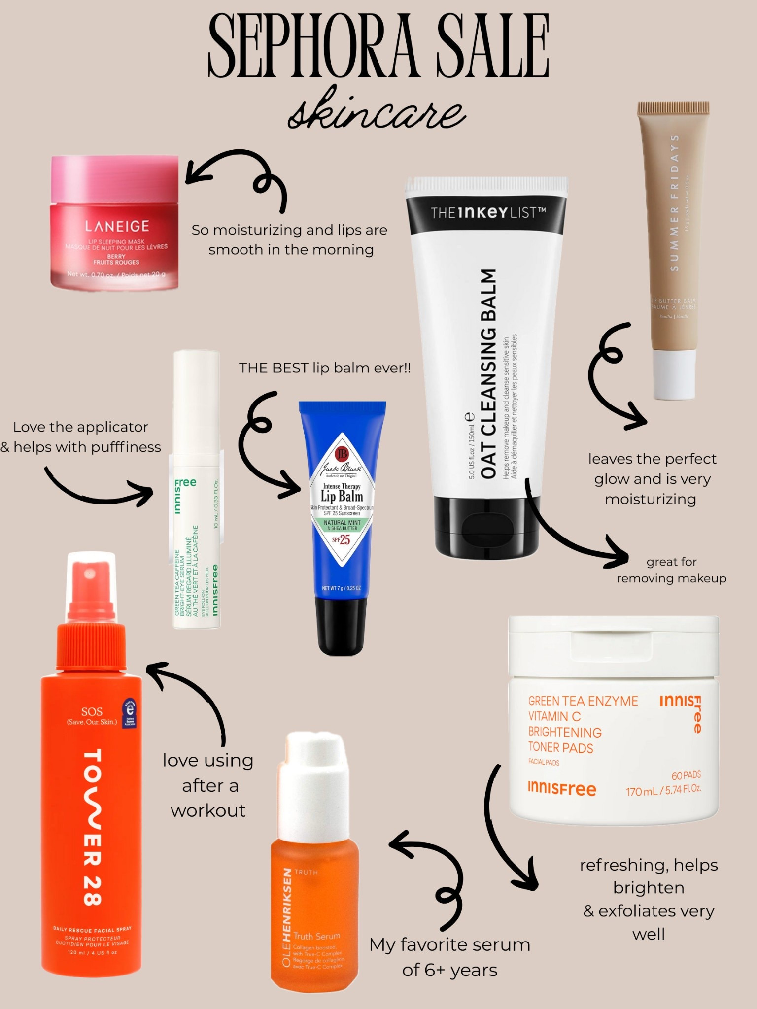 Sephora sale — my skincare picks!

#LTKFindsUnder100 #LTKBeauty #LTKSaleAlert