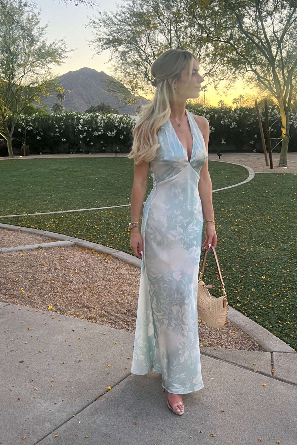 Satin halter dress from reformation - would be fab for a summer wedding!