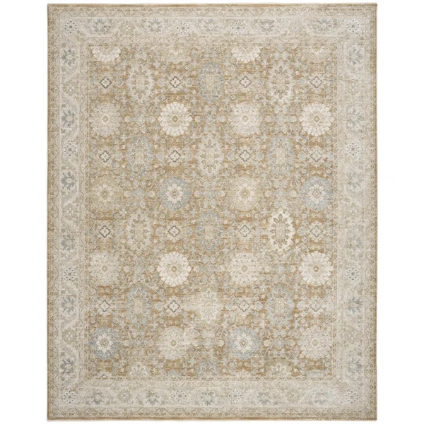 Greenes Mocha Vintage Indoor Rug | Wayfair North America