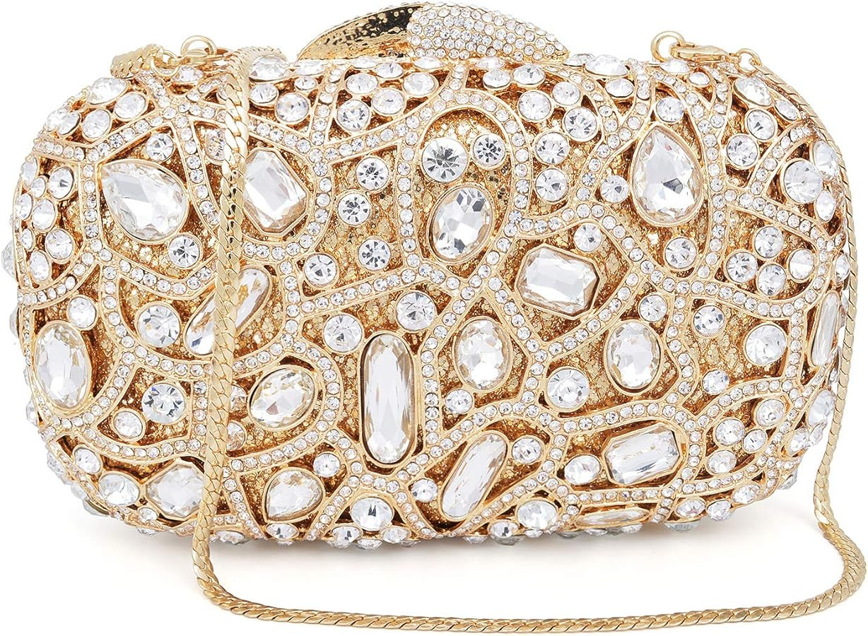 Luxury Crystal Clutch Rhinestones Evening Bag | Amazon (US)