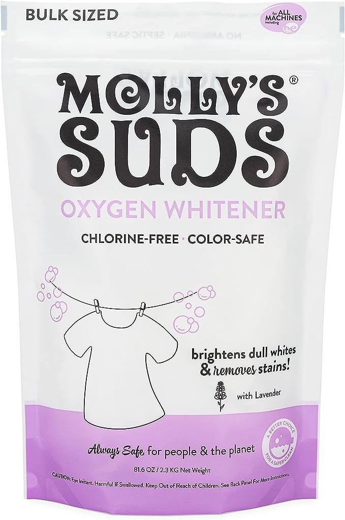 Molly's Suds Natural Oxygen Whitener | Natural Bleach Alternative, Plant-Derived Ingredients | Wh... | Amazon (US)