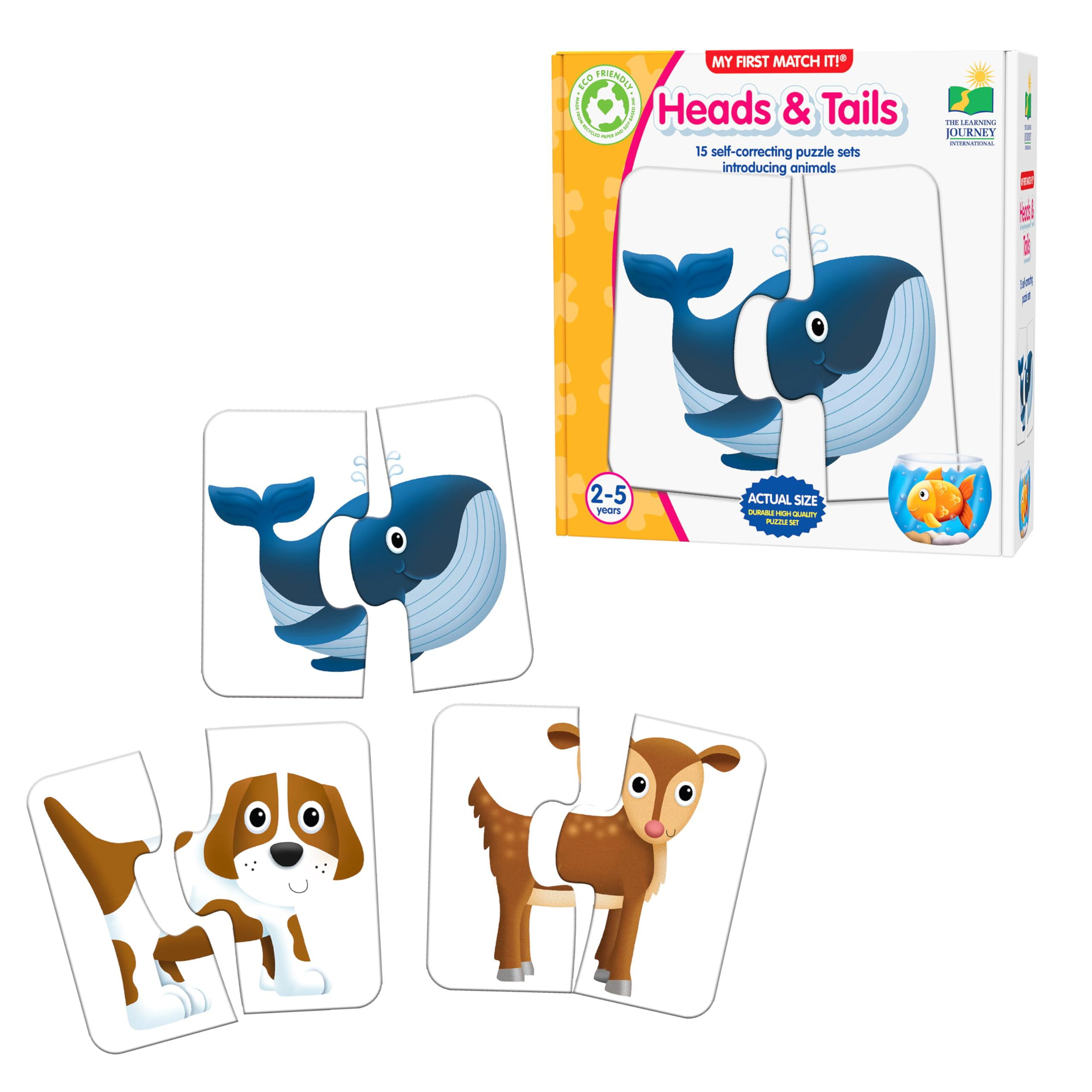 The Learning Journey: My First Match It! - Head and Tails - 15 Self-Correcting Animal Memory Matc... | Amazon (US)