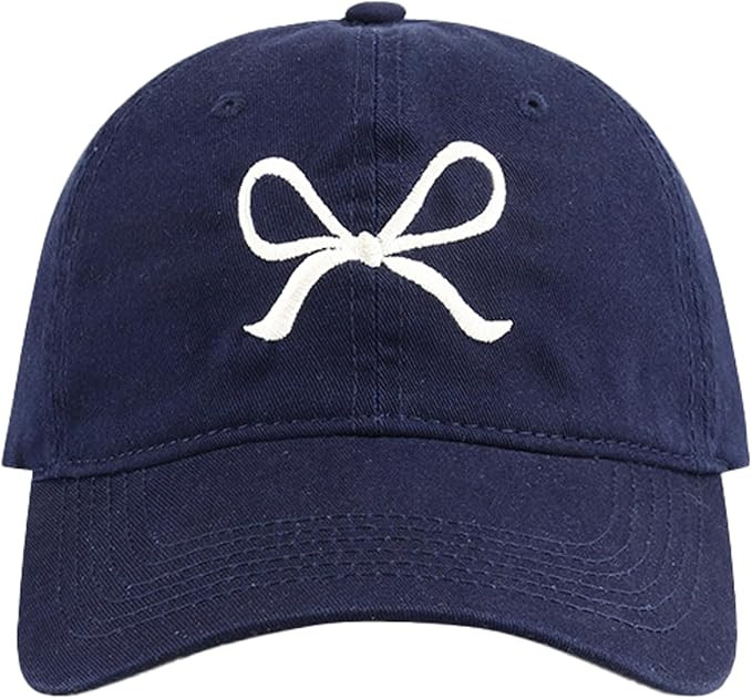 Trendy Hat Women Bow Embroider Baseball Cap Summer Bow Aesthetic Y2k Sun Hat Preppy Coquette Y2k ... | Amazon (US)