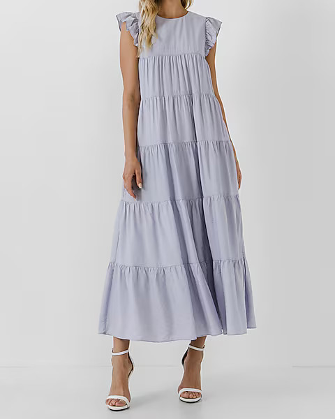 English Factory Tiered Maxi Dress | Express