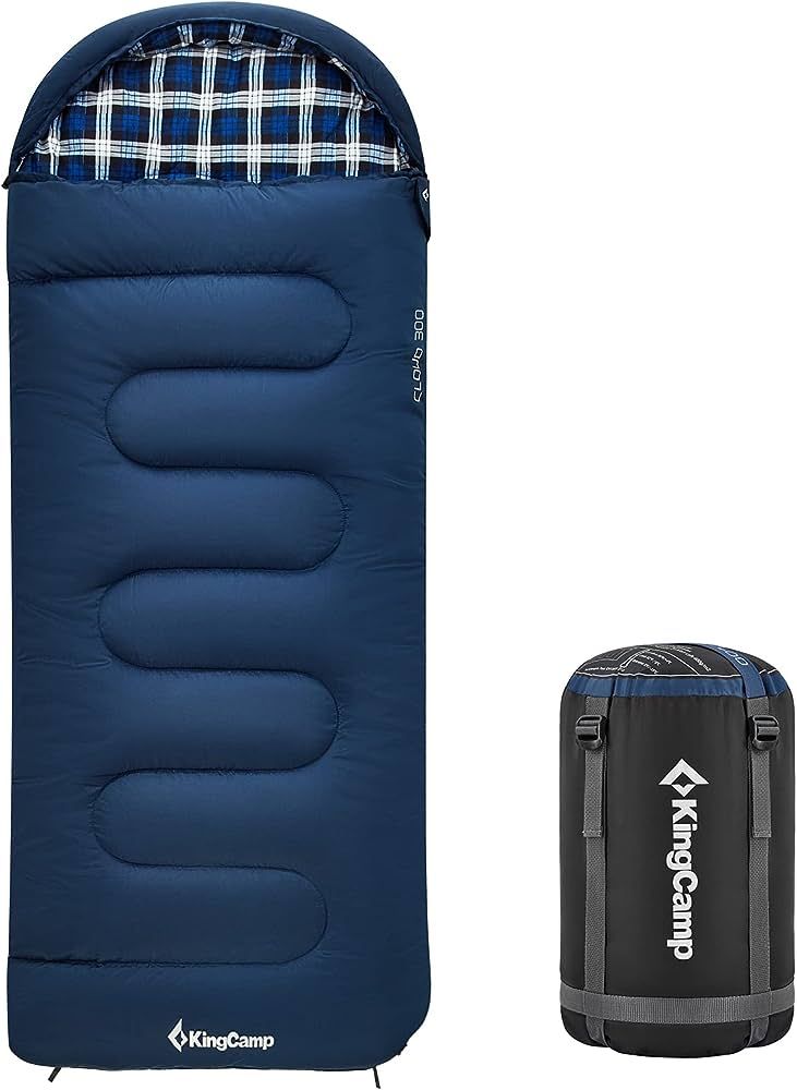 KingCamp Sleeping Bag for Adults Winter | Flannel Lined 5℉ - 32℉ Extreme 3-4 Season Warm&Cold... | Amazon (US)