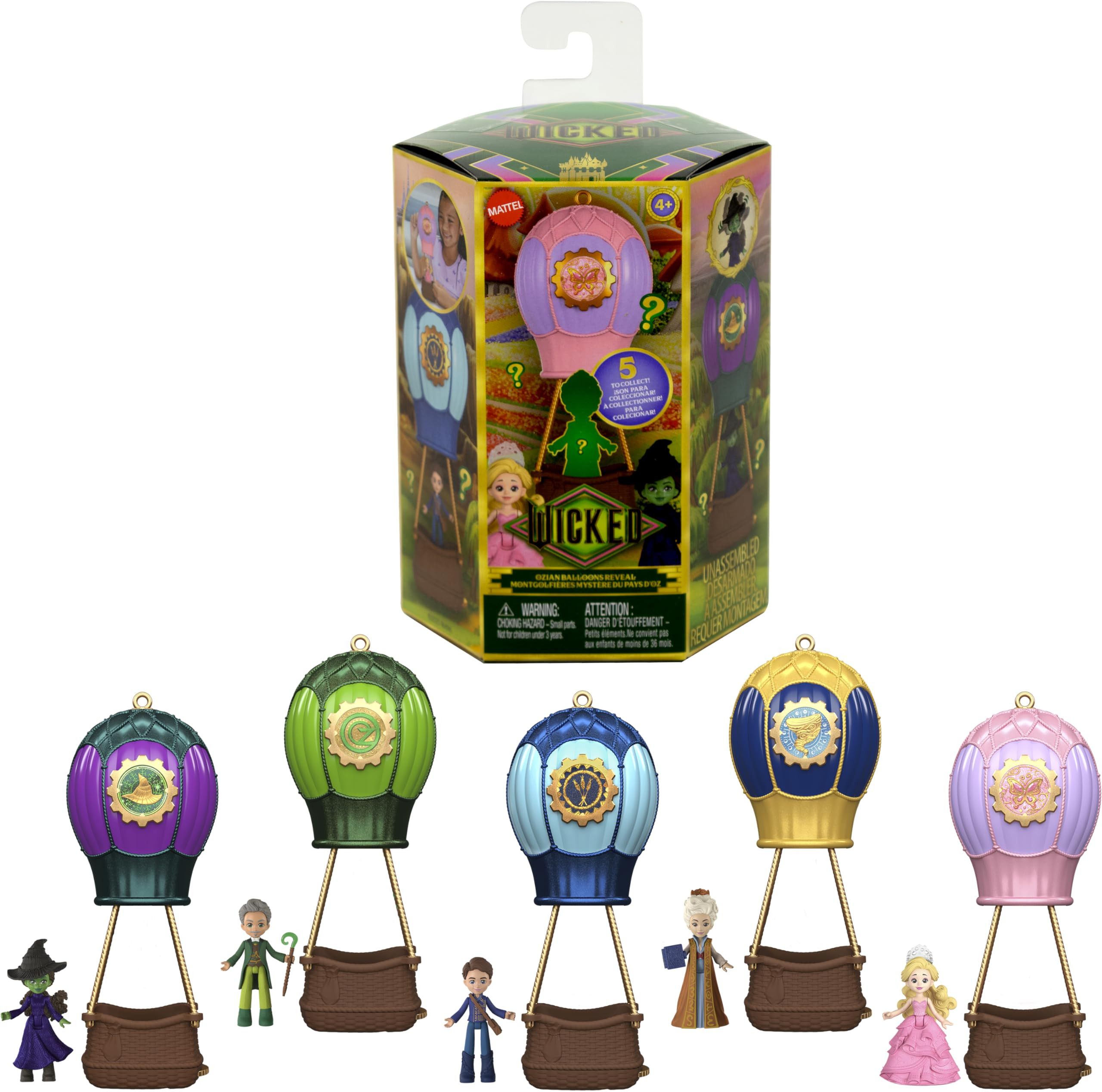 Mattel Universal Pictures’ Wicked Ozian Balloons Reveal Toy Set with Surprise Small Doll, Hot A... | Amazon (US)