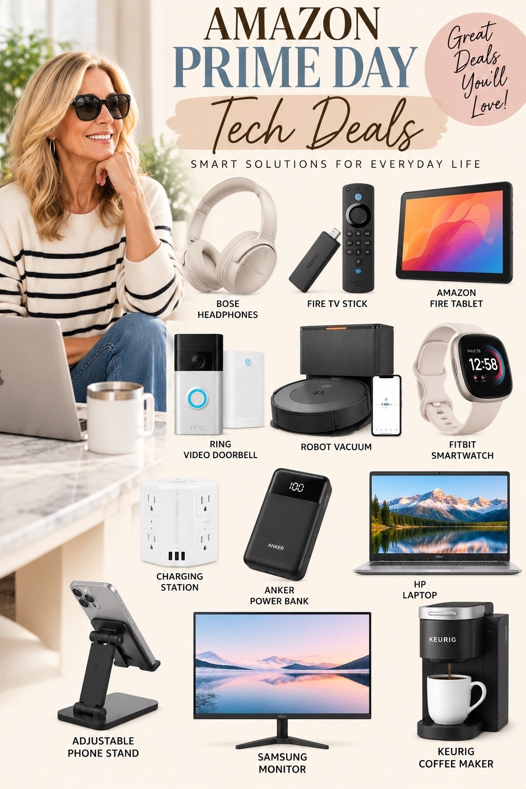 ⚡ AMAZON PRIME DAY TECH DEALS ⚡

Some of the best tech finds are marked down for Prime Day! From headphones and smart-home favorites to tablets, monitors and everyday tech upgrades, I rounded up deals worth checking out. 💻🎧🏠

Prime Day is only here for a limited time, so don’t wait too long if something is on your list!

Shop all of my tech picks below. 👇

#AmazonPrimeDay #PrimeDayDeals #AmazonFinds #TechDeals #LTKFinds
