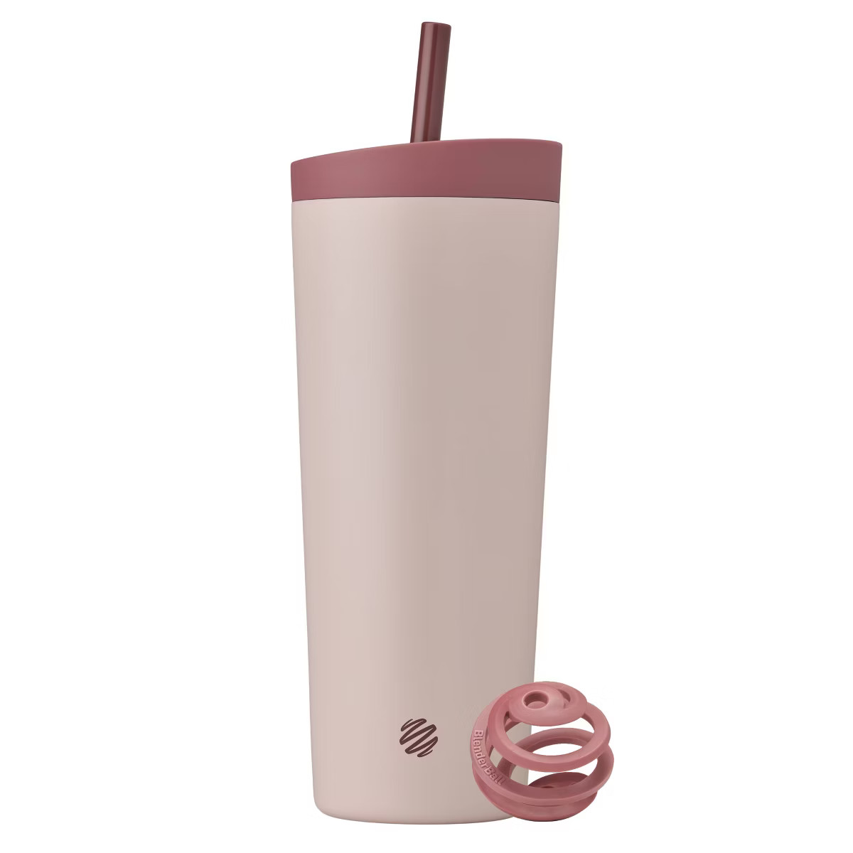 BlenderBottle 24oz Stainless Steel Strada Straw Tumbler - Red | Target