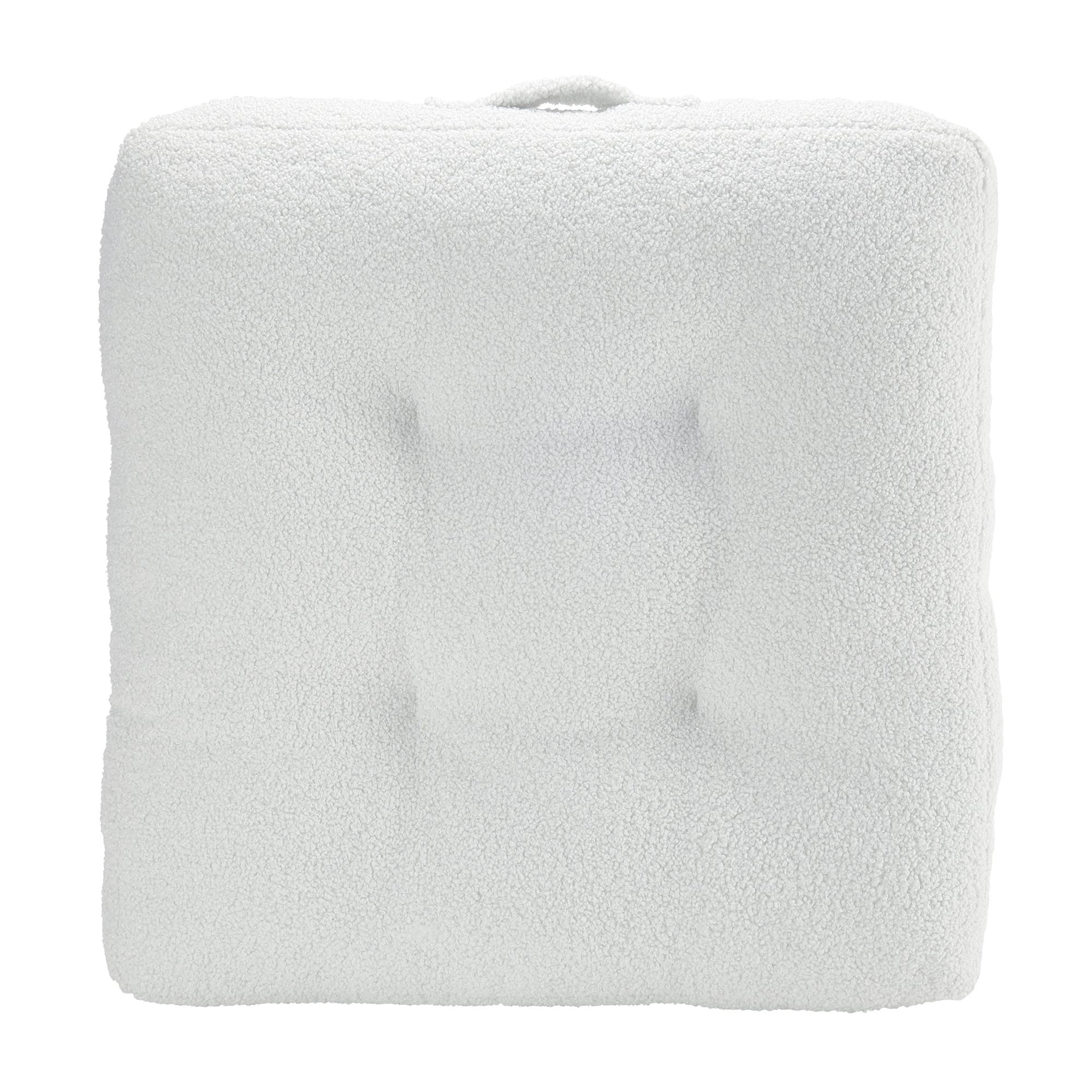 Better Homes & Gardens Sherpa Floor Cushion, 24x24, Ivory | Walmart (US)