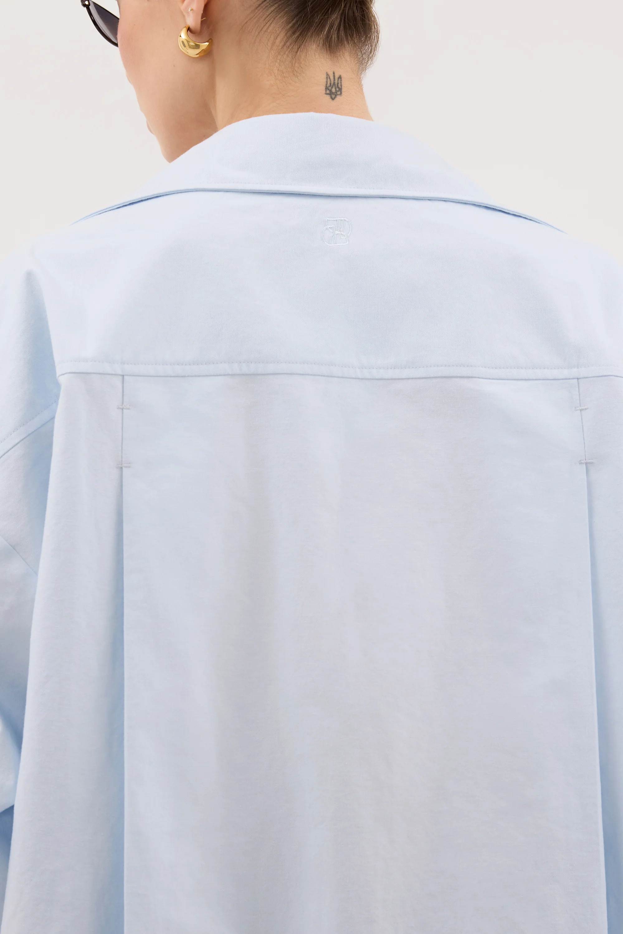 RHEA 3.0 ICE BLUE COTTON SHIRT | DISSH