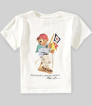 Polo Ralph Lauren Little Boys Short Sleeve Polo Bear Jersey T-Shirt -  2T | Dillard's