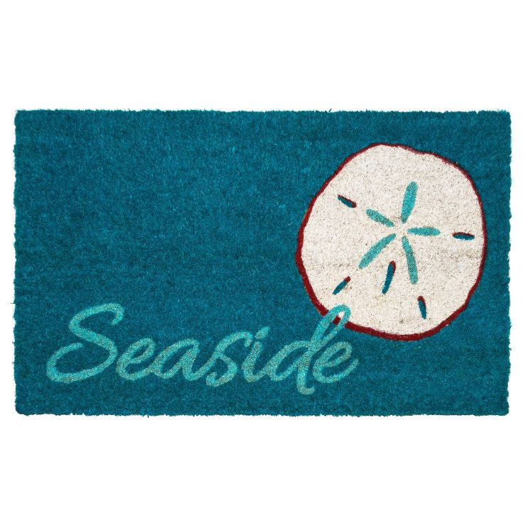 1'4" x 2'4" Seaside Indoor/Outdoor Coir Doormat Blue - Entryways | Target