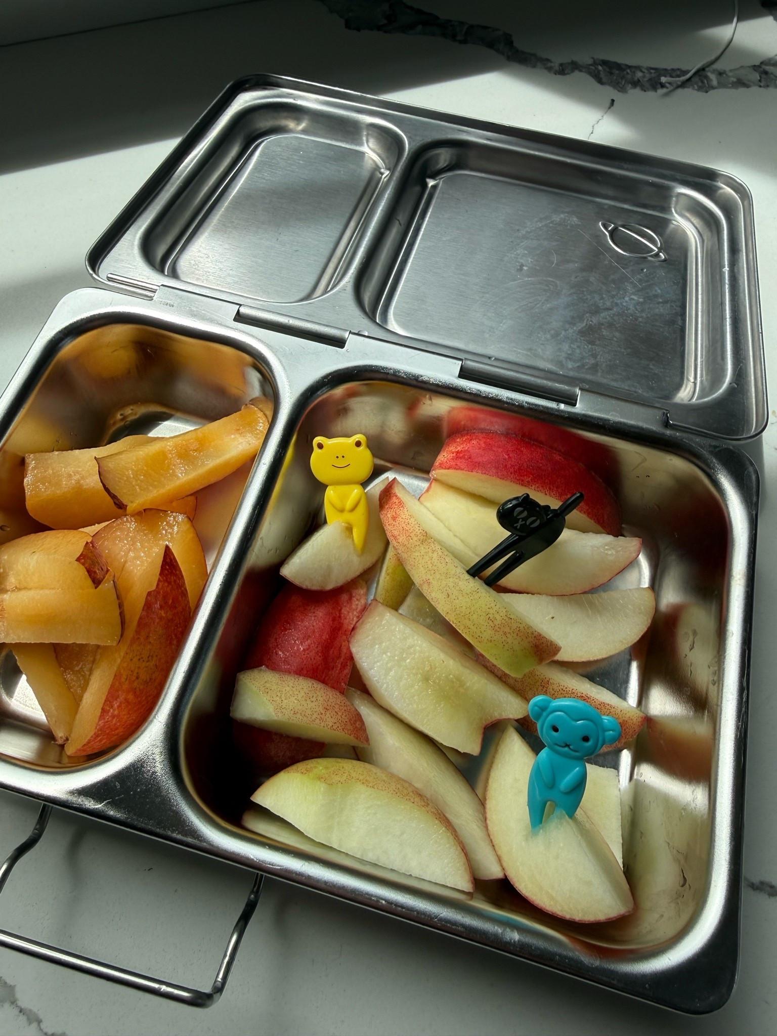 Pluots & Peaches but the real MVP are these tiny food picks that get the pickiest eater to try new foods

#LTKdayinmylife #LTKmomlife #LTKfoodie