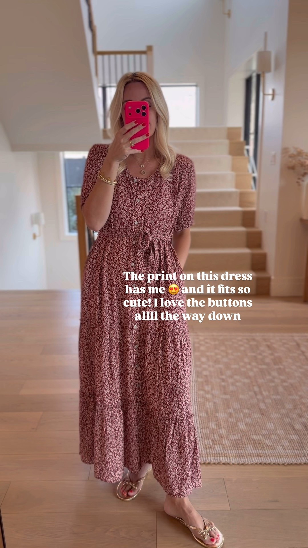 This dress is so pretty and only $22! Wearing a medium!

#LTKgrwm #LTKootd #LTKmomlife