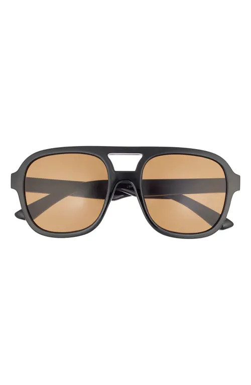 AIRE Whirlpool 53mm Aviator Sunglasses in Black /Brown Mono at Nordstrom | Nordstrom