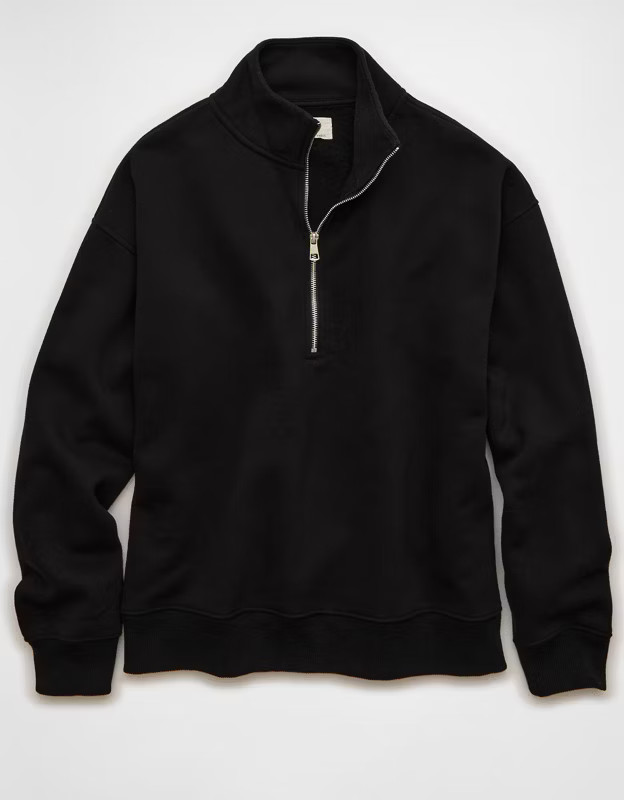 AE Everyday Luxe Quarter-Zip Sweatshirt | American Eagle Outfitters (US & CA)
