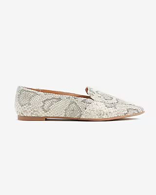 Snakeskin Textured Loafers | Express