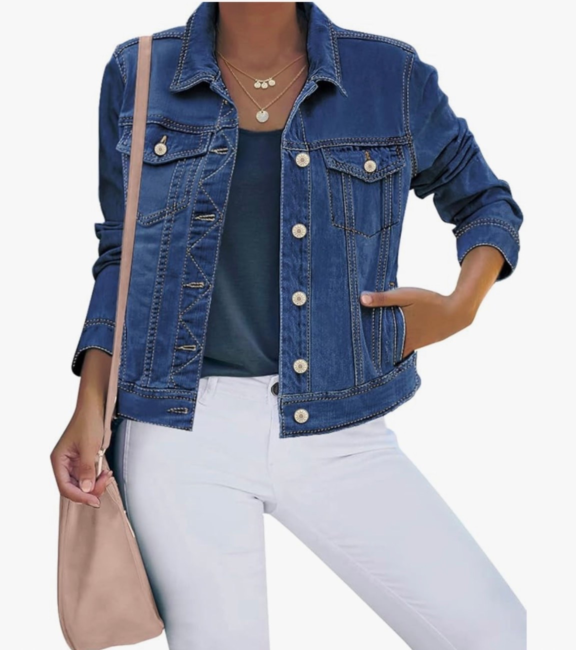 The Jean jacket was the perfect fit! 

#LTKFindsUnder50 #LTKCyberWeek #LTKmomlife