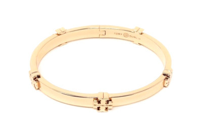 Tory Burch 80249-654 Classic Logo Hinge Bangle (Rose Gold)  | eBay | eBay US