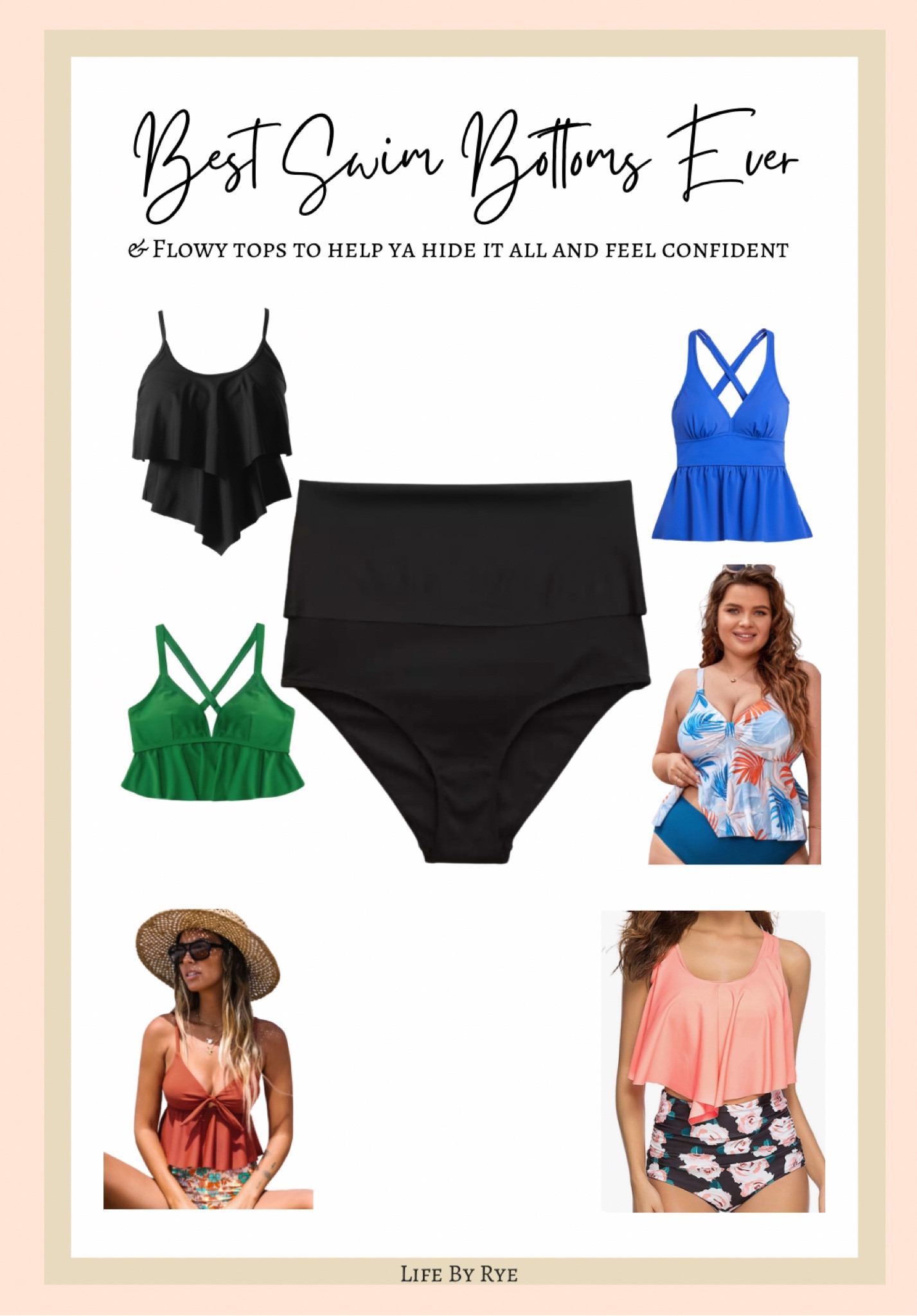 The BEST swim bottoms ever, and some flowy tops to help ya hide it all and feel confident!!

#LTKswim #LTKSeasonal #LTKcurves