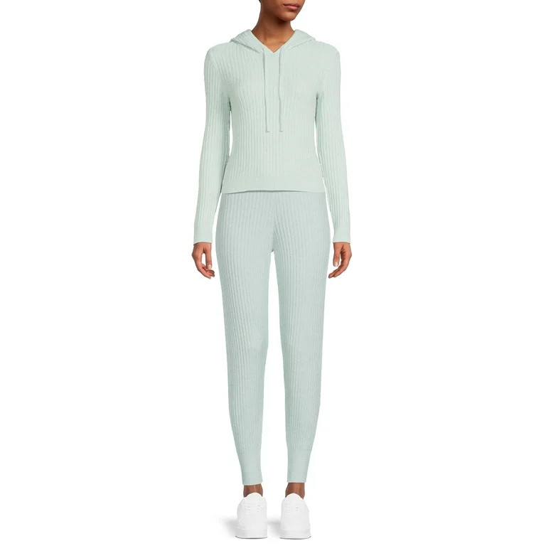 No Boundaries Junior's Ribbed Knit Joggers | Walmart (US)