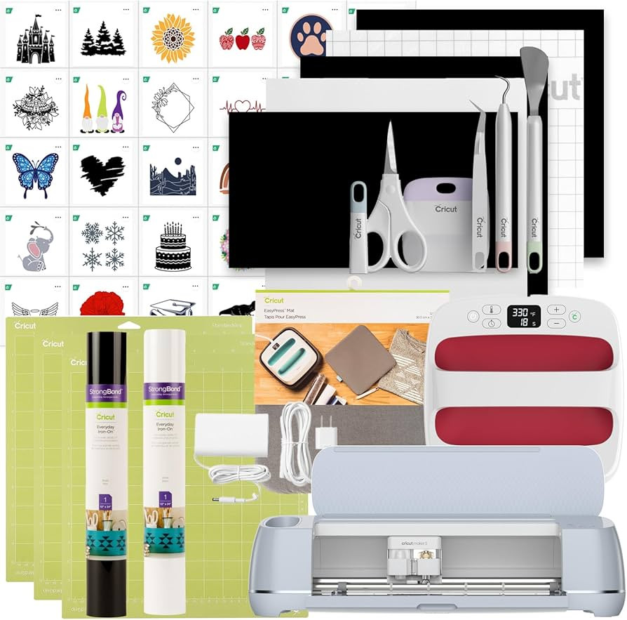 Cricut Maker 3 Smart Cutting Machine | Iron-On Starter Bundle | Amazon (US)