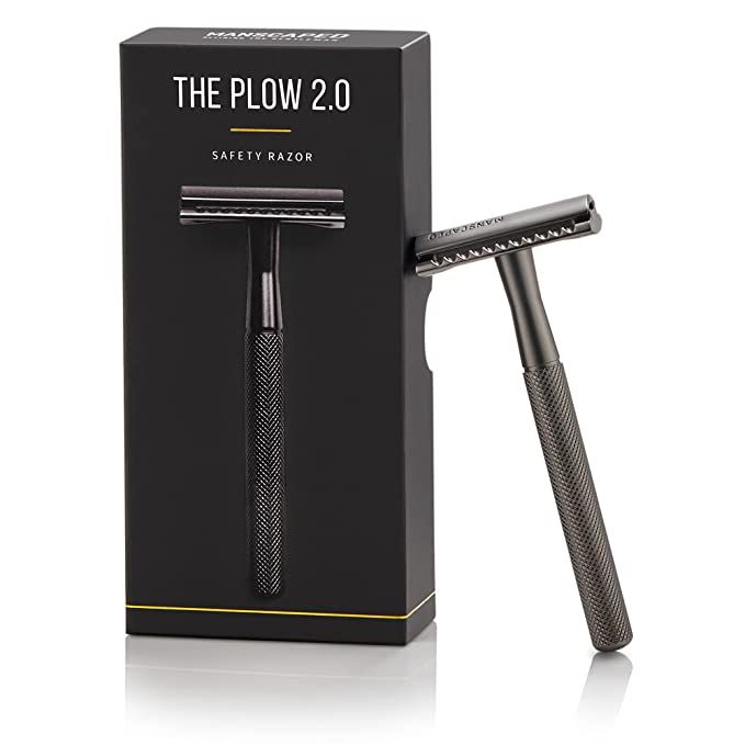 MANSCAPED® The Plow™ 2.0 Premium Single Blade Double-Edged Safety Face Razor | Amazon (US)