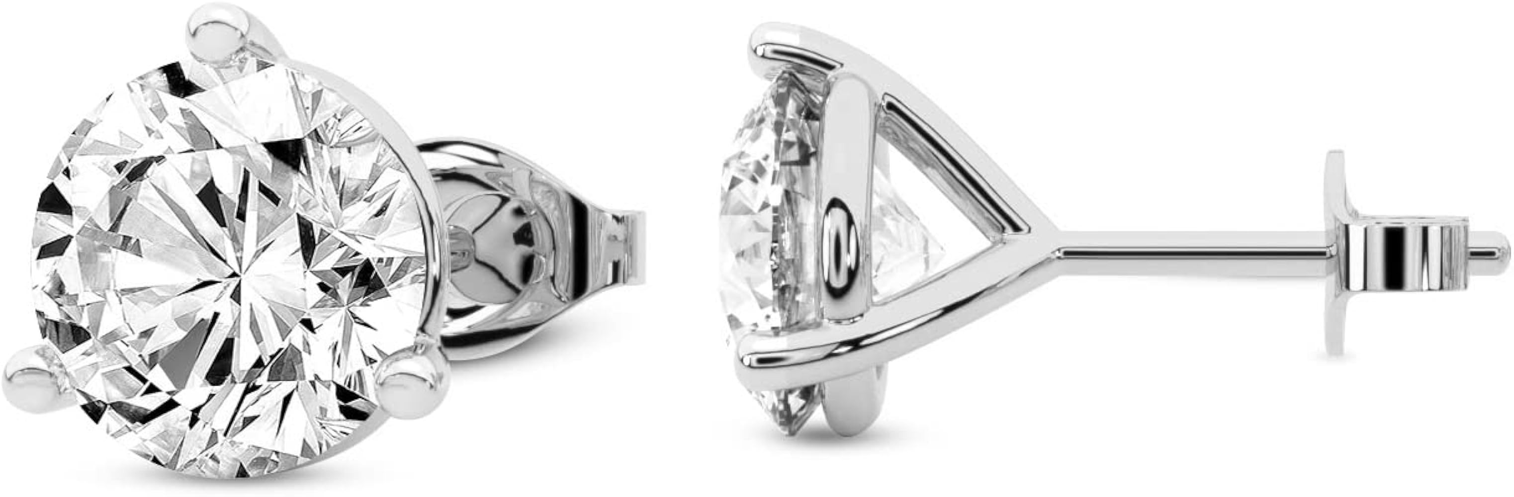 1 Carat - 12 Carat Lab Grown Diamond Earrings | IGI Certified Solitaire Lab Diamond Stud Earrings... | Amazon (US)