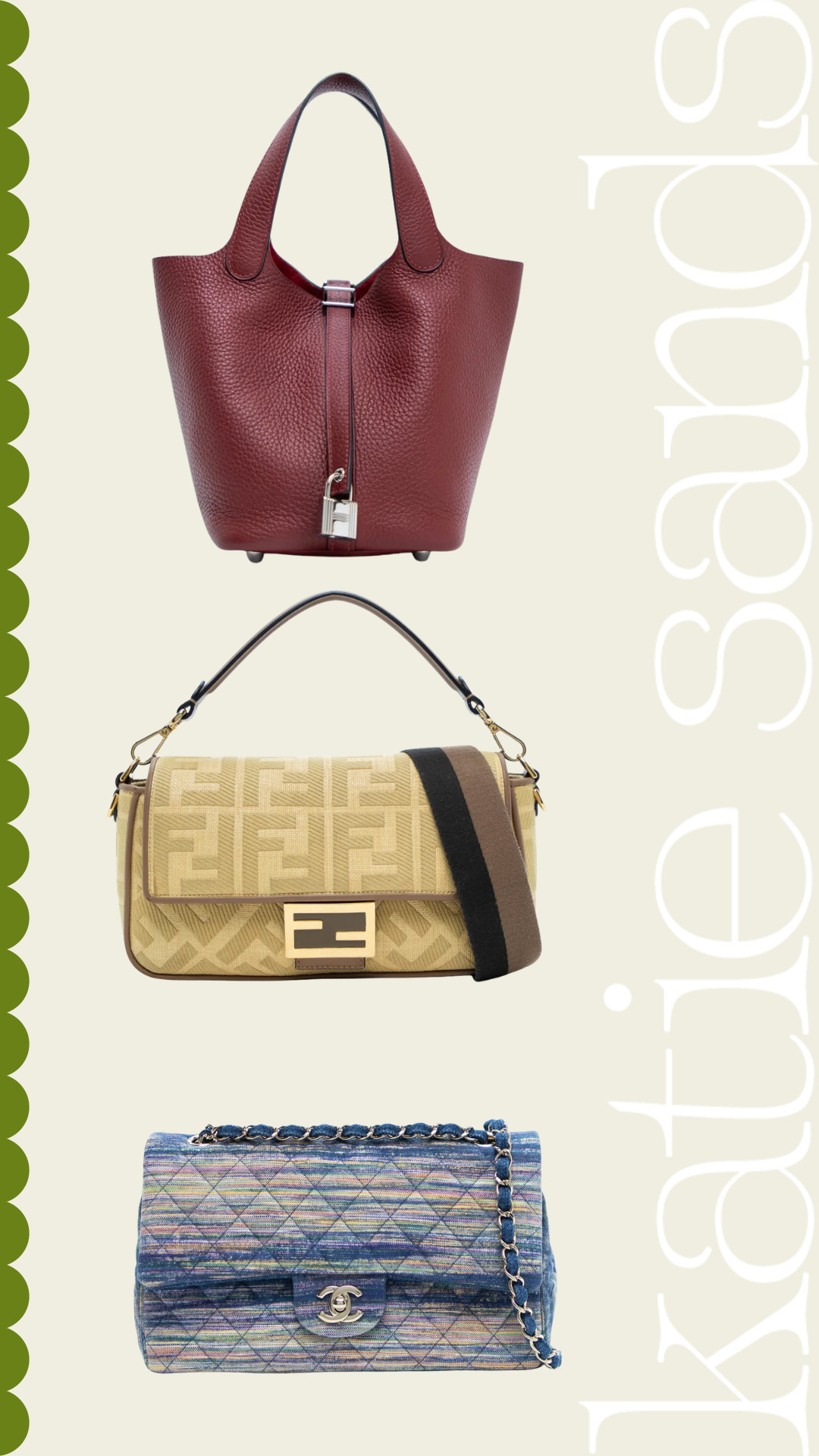 Obsessed with these bags I borrowed from Vivrelle! Use discount code KATIE for 1 month free of membership 🛍️

 