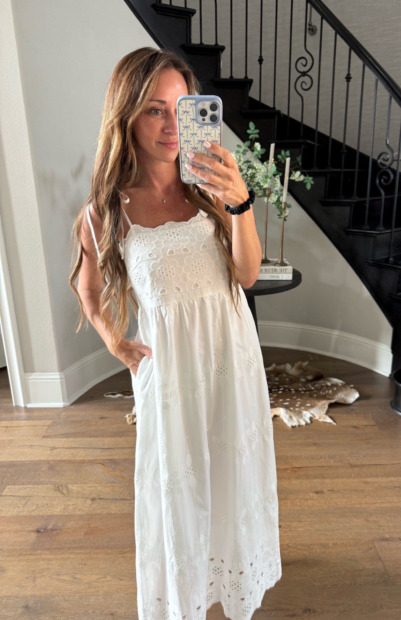 Loving this flowy dress and the detail. Runs TTS! Wearing a Small

#LTKootd #LTKSeasonal #LTKOver40