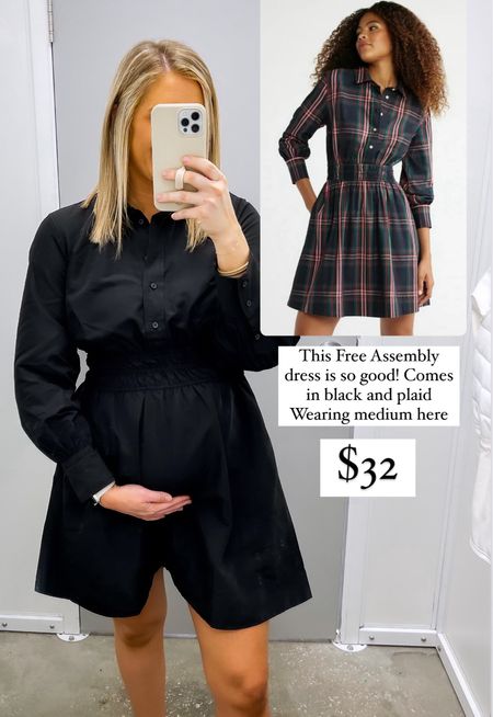 Walmart Free Assembly Holiday Dress!
Comes in black and plaid! $32
Bump friendly dress 

#LTKbump #LTKfindsunder50 #LTKHoliday