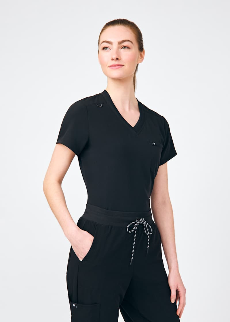 Delight 1 Chest Pocket V-Neck Tuck-In Scrub Top | Scrubs & Beyond