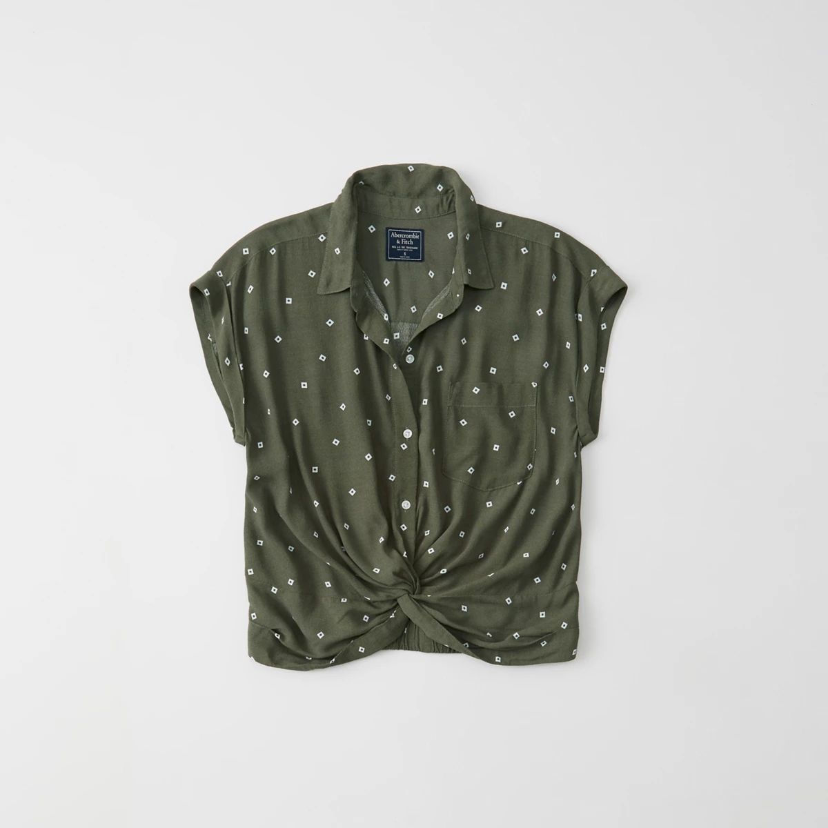 Knot-Front Blouse | Abercrombie & Fitch US & UK