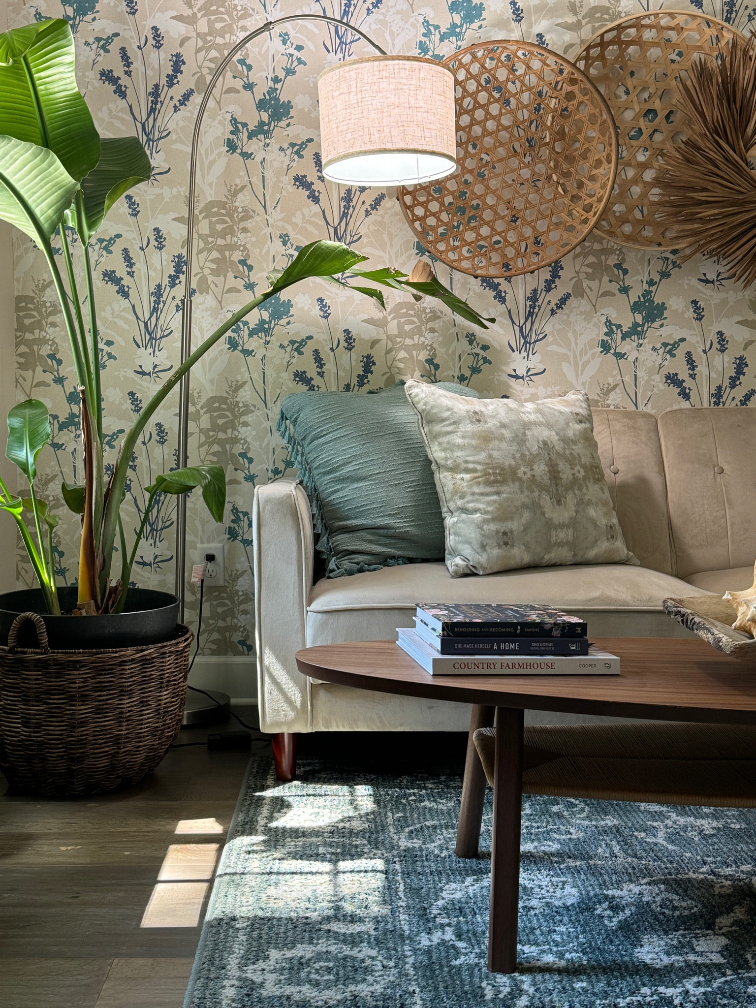 Stunning living room with beachy vibes. Lots of pattern play and fun home decor. Blues combined with neutrals to accent the space  

#LTKHome #LTKFallSale #LTKSaleAlert