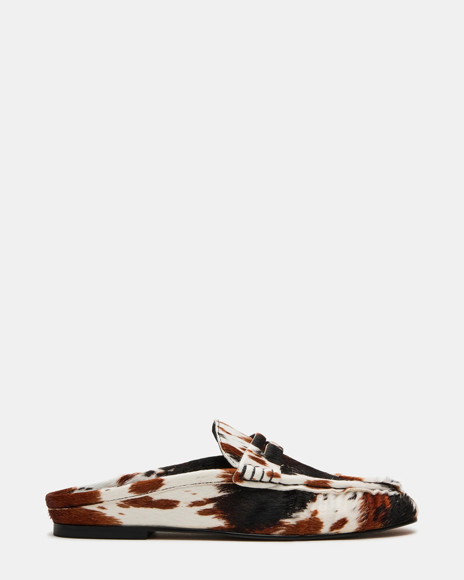 Steve Madden Women's Rafe Cow Print Slip-On Flats - Brown Multi - Size 7.5 - Genuine Leather | Steve Madden (US)