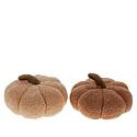 Warm & Cozy Set of 2 Sherpa Pumpkin Pillows - Green | HSN