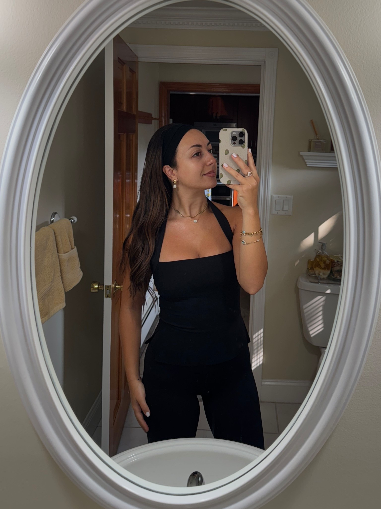 I’m sorry is this an athleisure fit or a going out fit because I feel FAB. The cutest halter top you can also workout in paired with my fave capri leggings 

#LTKActive