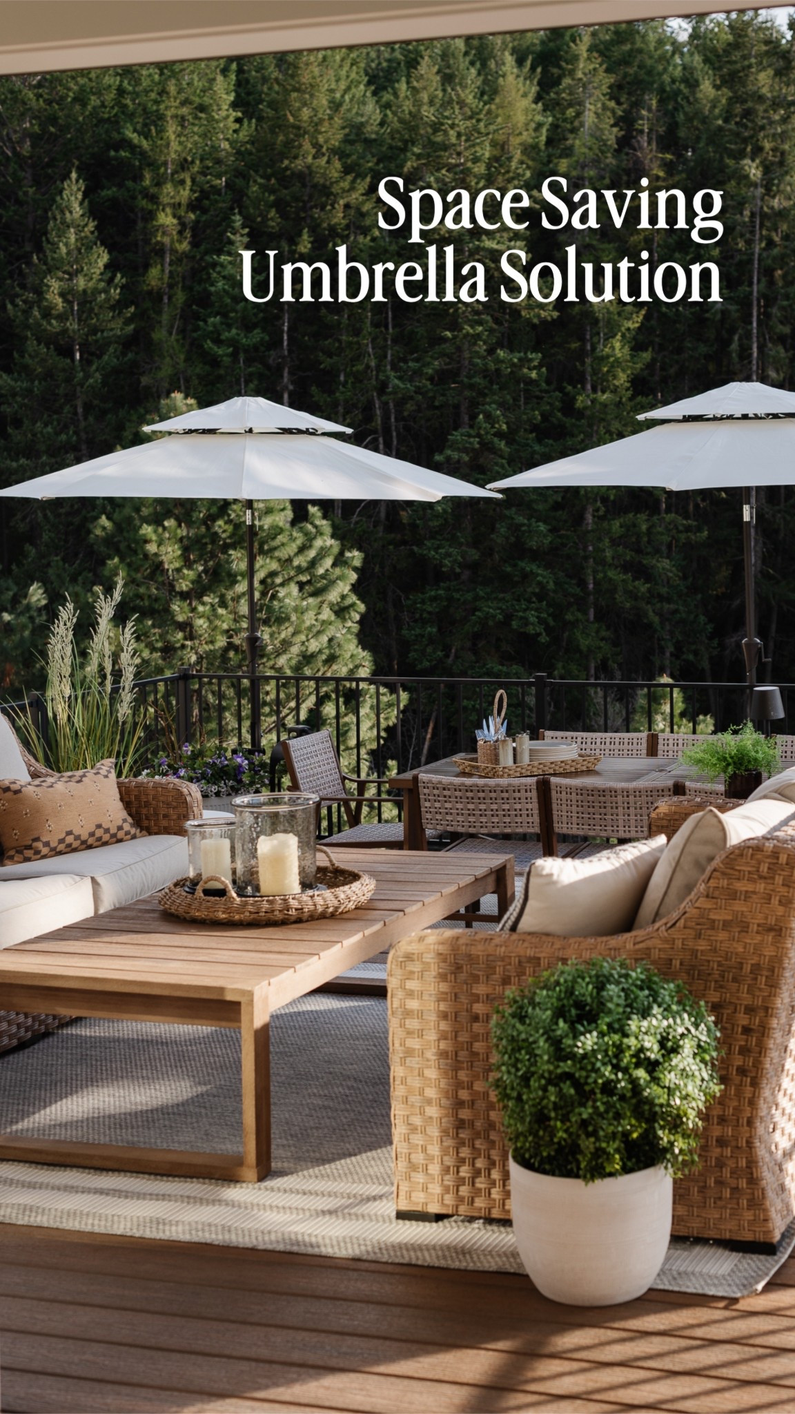 Skip the bulky umbrella base 💛
This railing-mounted option saves so much space and we’ve used ours for years.

Everything is linked here 👇

@wayfair #wayfairpartner #wayfair #ad

#LTKSeasonal #LTKSaleAlert #LTKHome