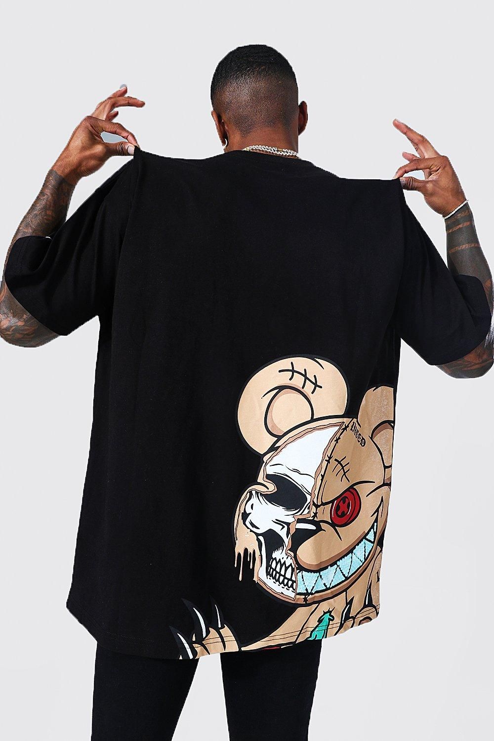 Oversized Ofcl Man Teddy Graphic T-shirt | boohooMAN (DE, IE & UK)