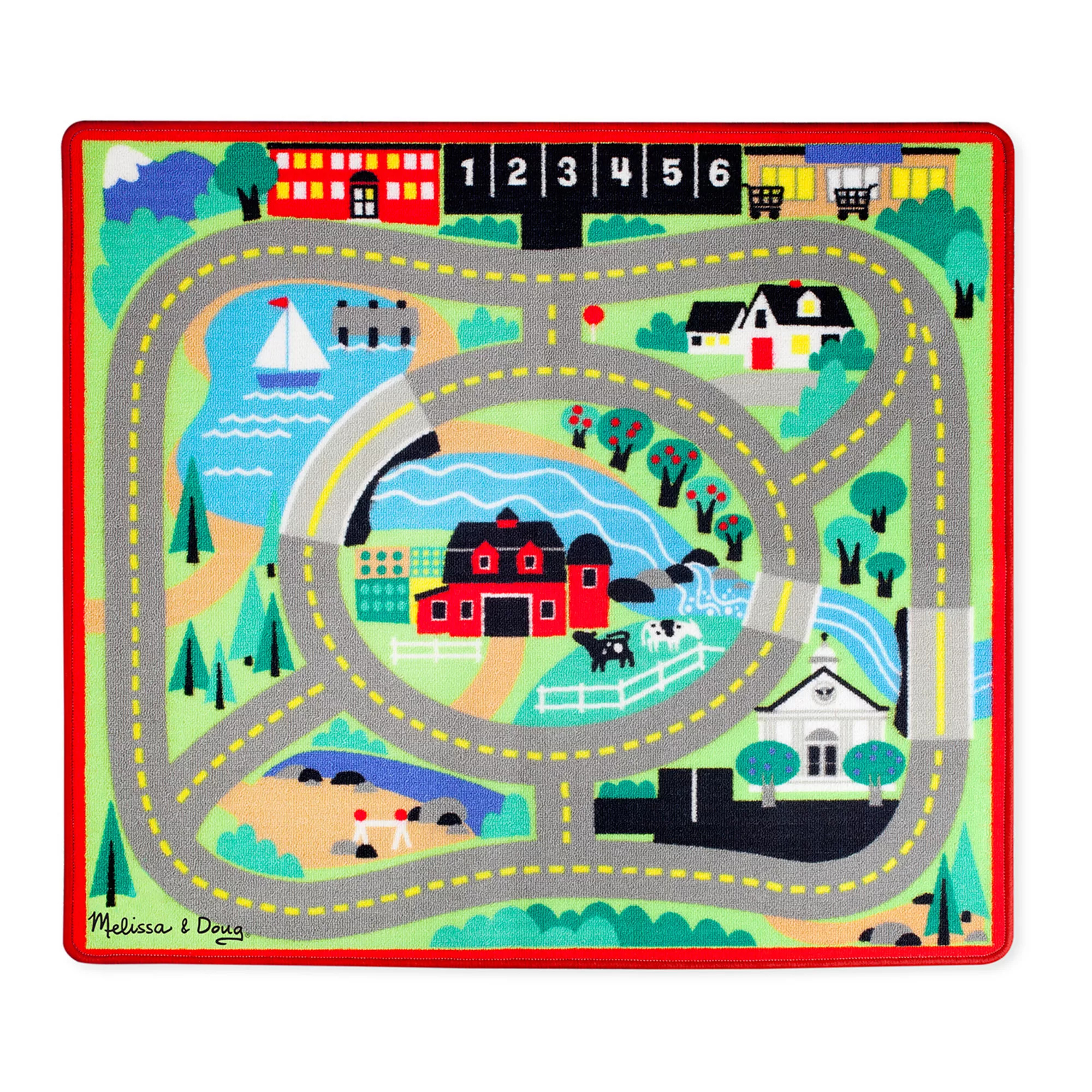 Melissa & Doug Round the Town Road Rug | Kohl's