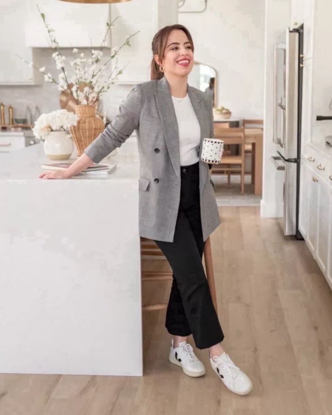 Black pants, a white top, a sharp blazer, and white sneakers — this is my go-to office look. Ditch the blazer after work and it instantly transitions into a weekend-ready outfit.

office outfit ideas, capsule wardrobe, work to weekend outfit, workwear, petite fashion, business casual style, blazer outfit

#LTKootd #LTKPetite #LTKU