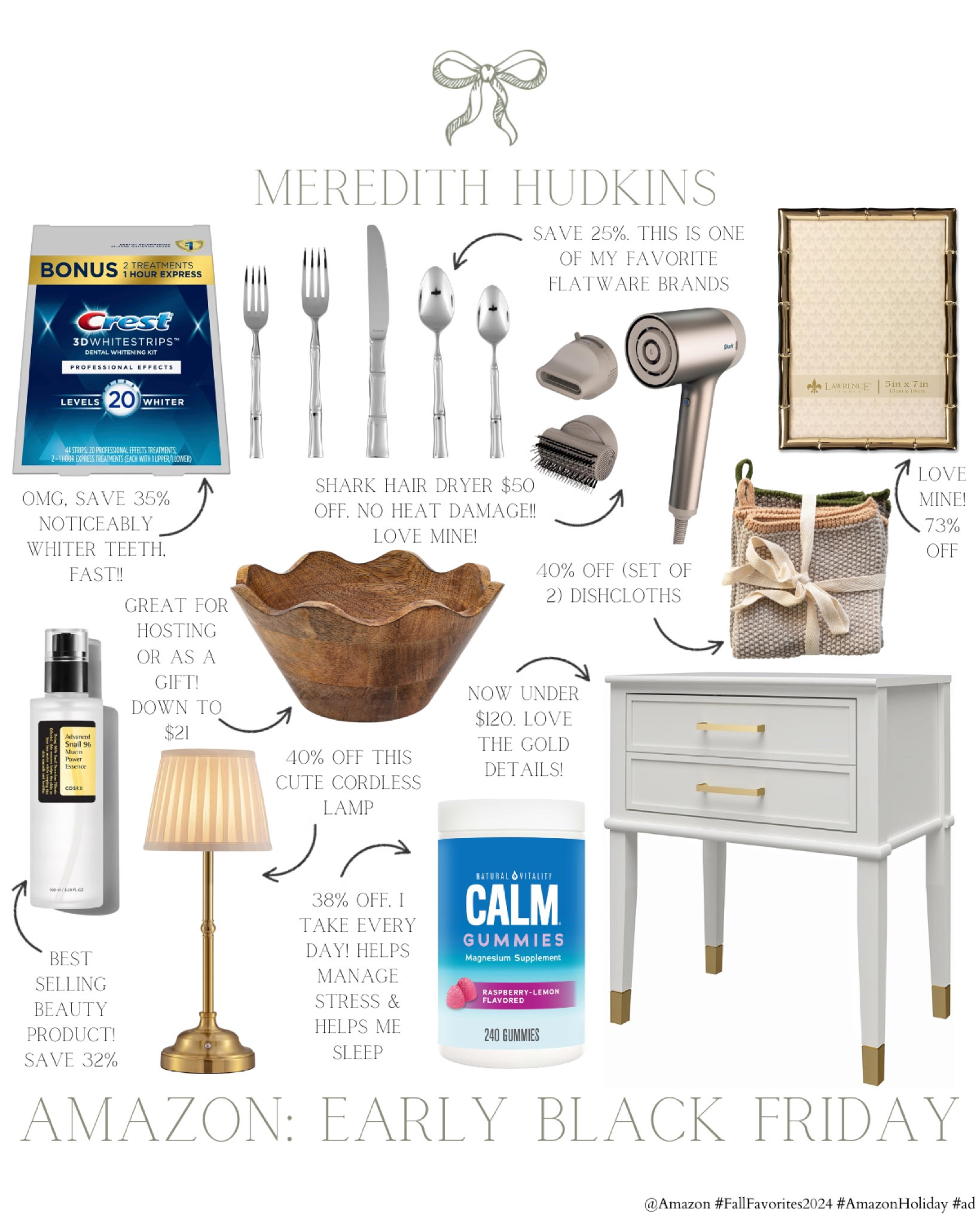 @Amazon early Black Friday deals are officially here #ad ! Here are some of my favorite deals so far. I can't get enough of these best selling home, fashion and beauty products!

Follow me the @shop.LTK app to learn more about Amazon's products & deals. I've linked all these products in my LTK Shop so you can shop directly from the app! @Shop.LTK #liketkit liketk.it/xx


#fallfavorites2024 #amazonholiday
Meredith Hudkins preppy style, classic style, timeless, home decor, traditional home decor, household essentials, sale finds, home decor, beauty women's fashion, fall fashion, winter fashion, autumn style, autumn fashion, fall outfits, Christmas, Amazon fashion

#LTKFindsUnder100 #LTKSaleAlert #LTKHome