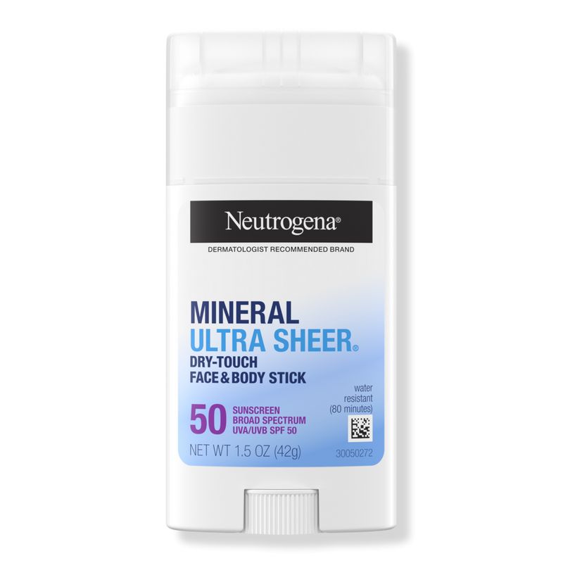 Neutrogena Ultra Sheer SPF 50 Zinc Mineral Sunscreen Stick | Ulta Beauty | Ulta