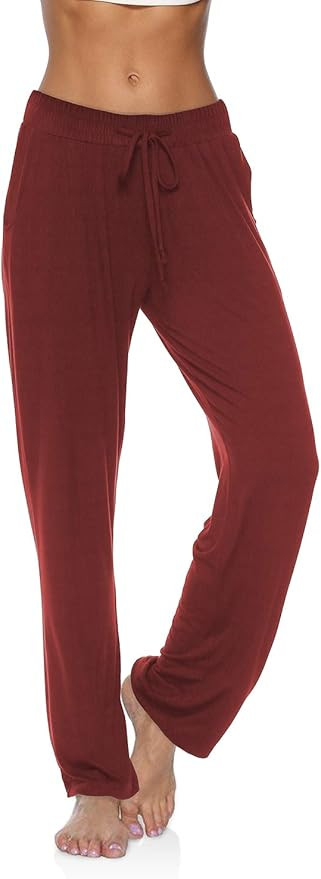 DIBAOLONG Womens Yoga Pants Wide Leg Comfy Drawstring Casual Loose Straight Leg Lounge Pants Work... | Amazon (US)