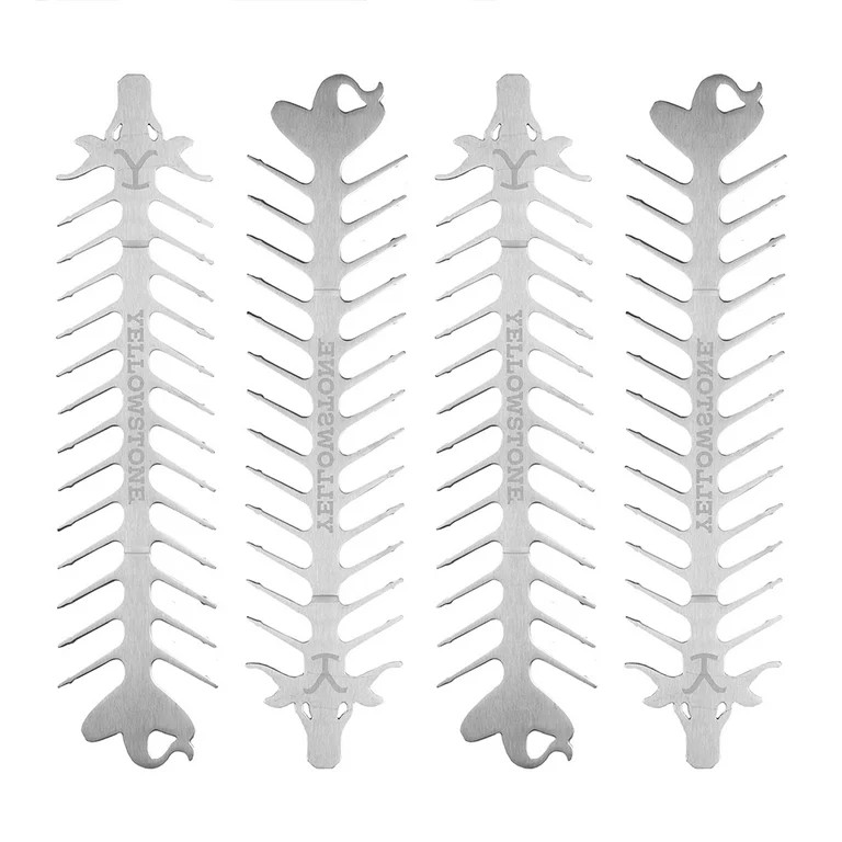 Proud Grill Yellowstone Slide & Serve BBQ Kabob Skewers Reusable Metal 4 Pack | Walmart (US)