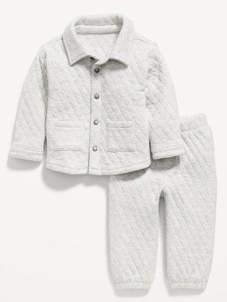 Unisex Quilted Pocket Shirt and Sweatpants Set for Baby | Old Navy (US)