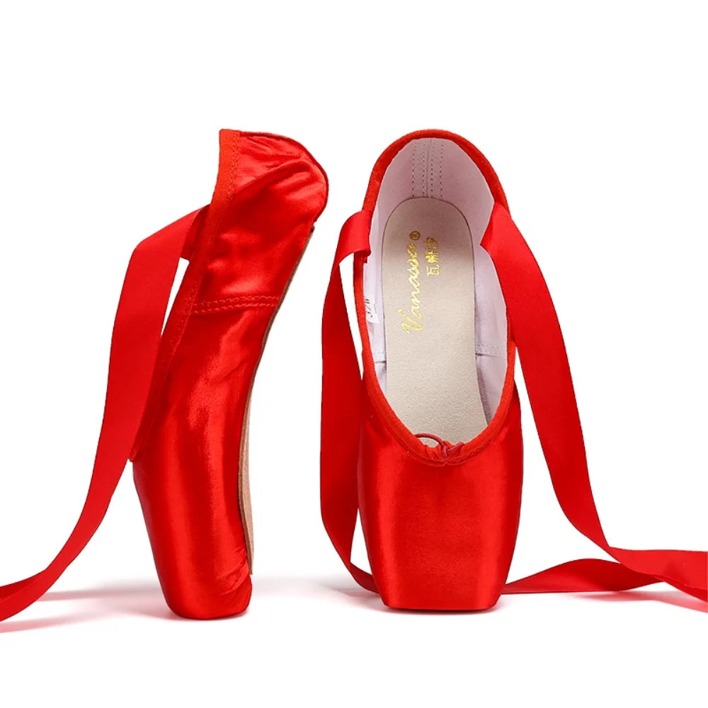 Nexete Professional Vanassa Pointe Shoes Dance Ballet Shoes with Ribbons &Toe Pads For Girls Wome... | Walmart (US)