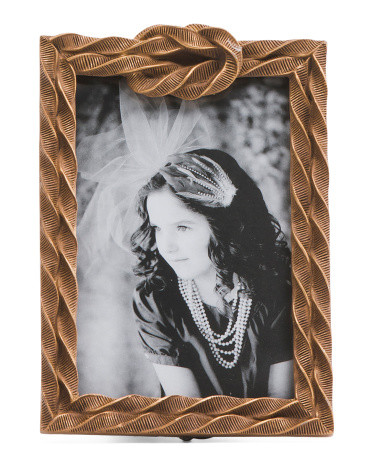 5x7 Matted To 4x6 Rope Knot Tabletop Photo Frame | TJ Maxx