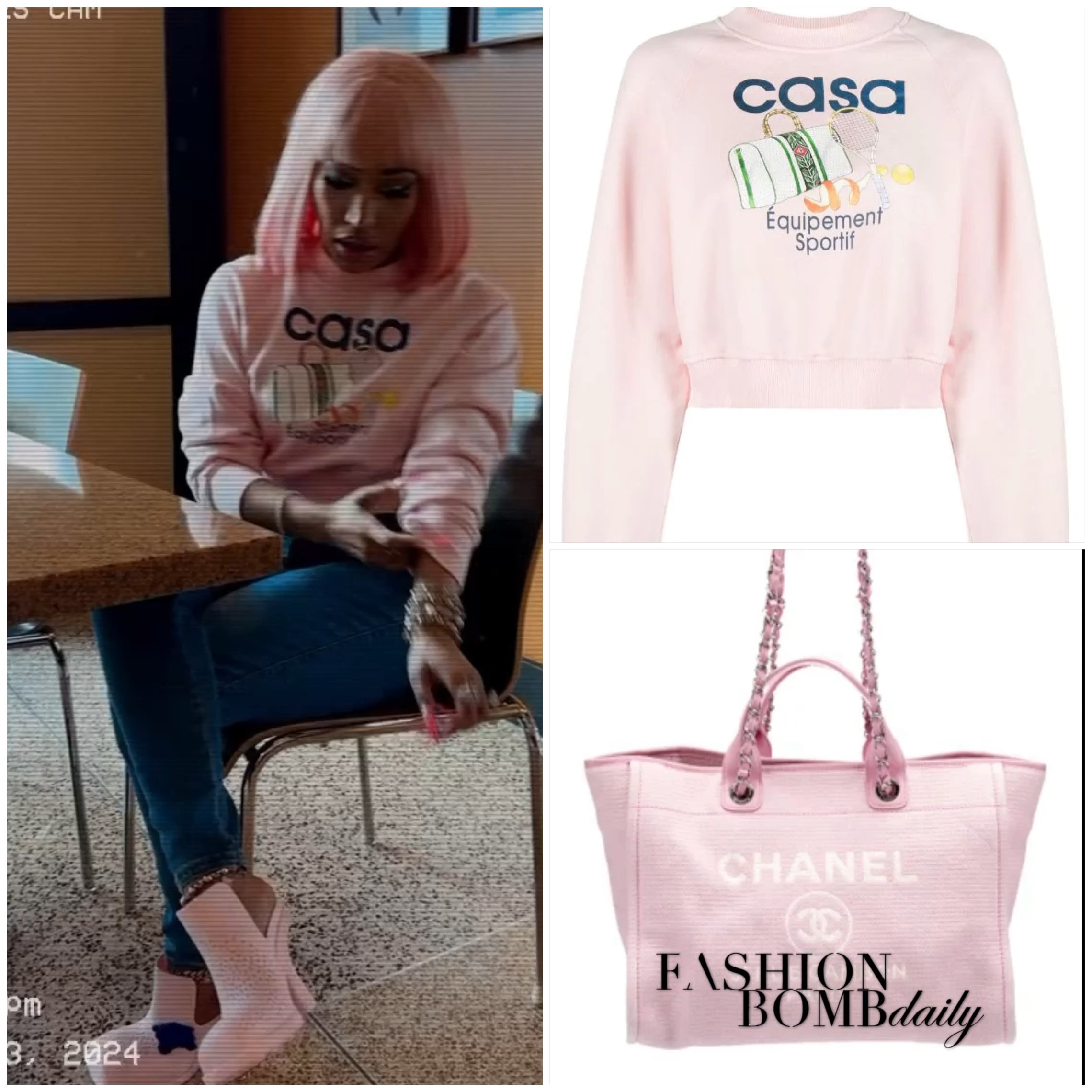 #nickimonaj in Casablanca and Chanel
